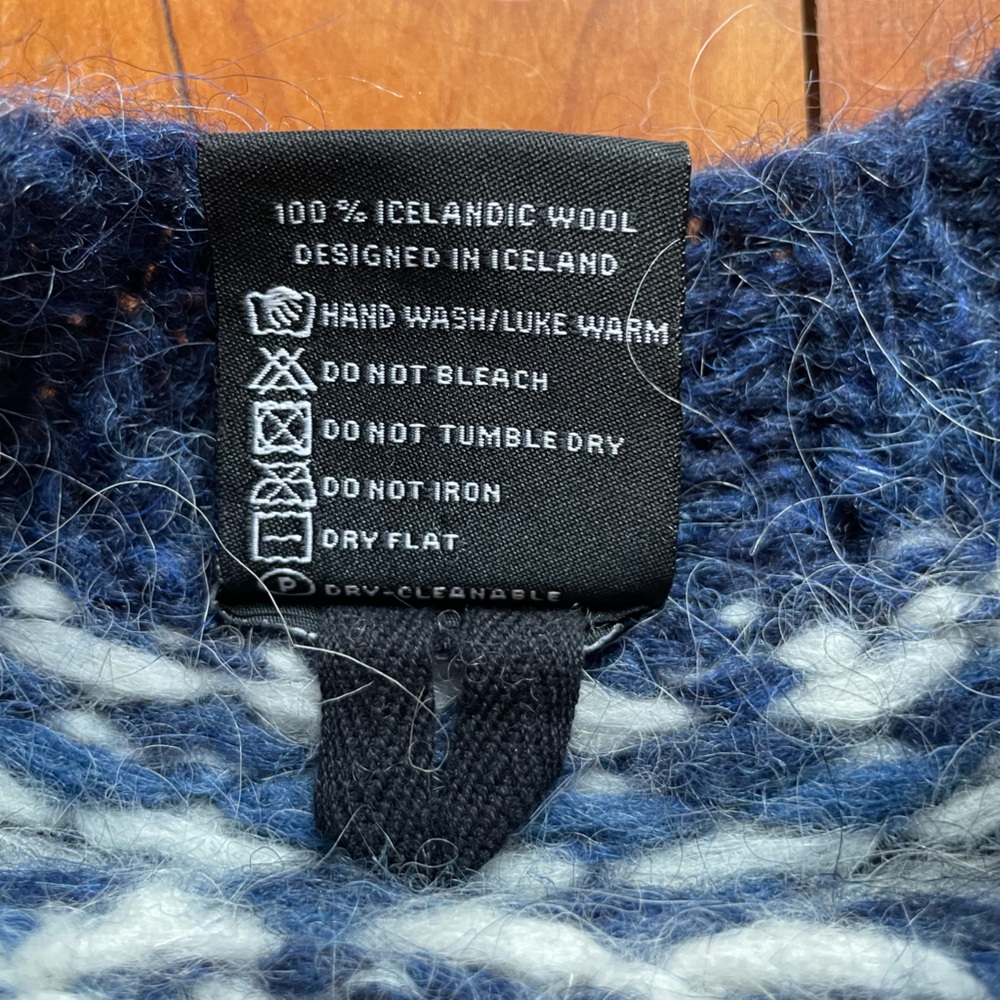 Icewear Edda Sweater Lopapeysa style Blue - Picture 4 of 8